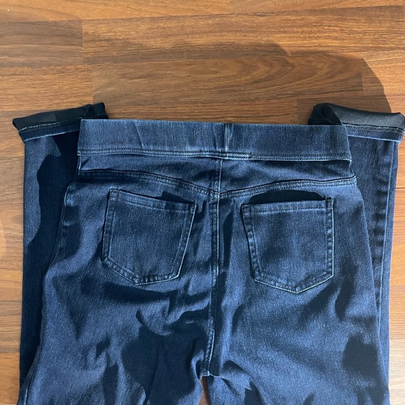 Women's Dark Blue Stretch Jean Like Jeggings. - Picture 5 of 8